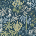 4172-27482 | Sea Salt, Everglades Teal Botanical - A-Street Wallpaper
