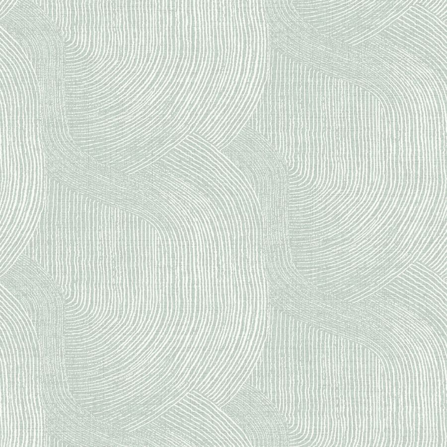 4172-27505 | Sea Salt, Folly Seafoam Zen Swirls - A-Street Wallpaper