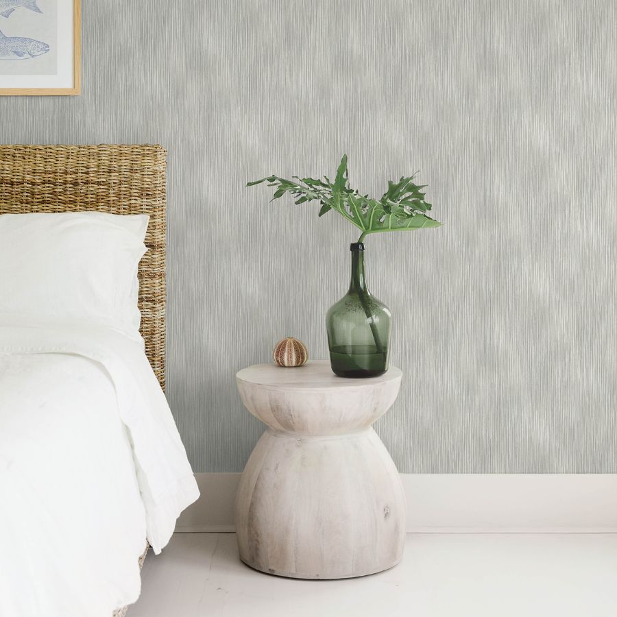 4172-27521 | Sea Salt, Largo Grey Striated - A-Street Wallpaper