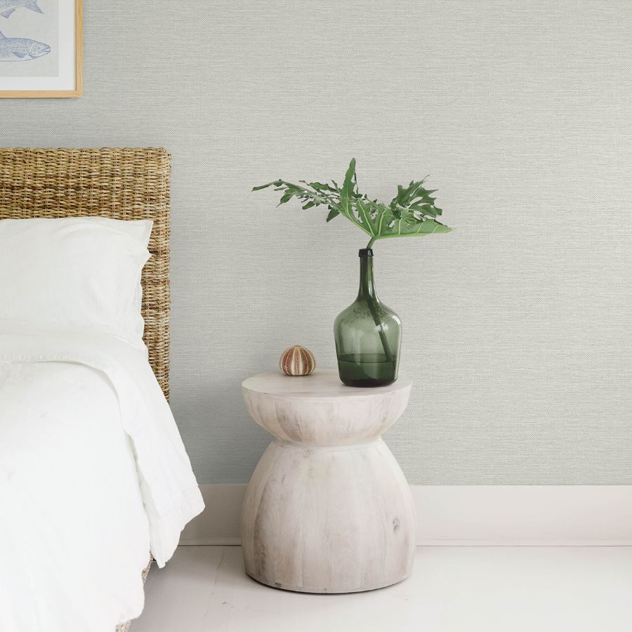 4172-27528 | Sea Salt, Malin Dove Faux Grasscloth - A-Street Wallpaper