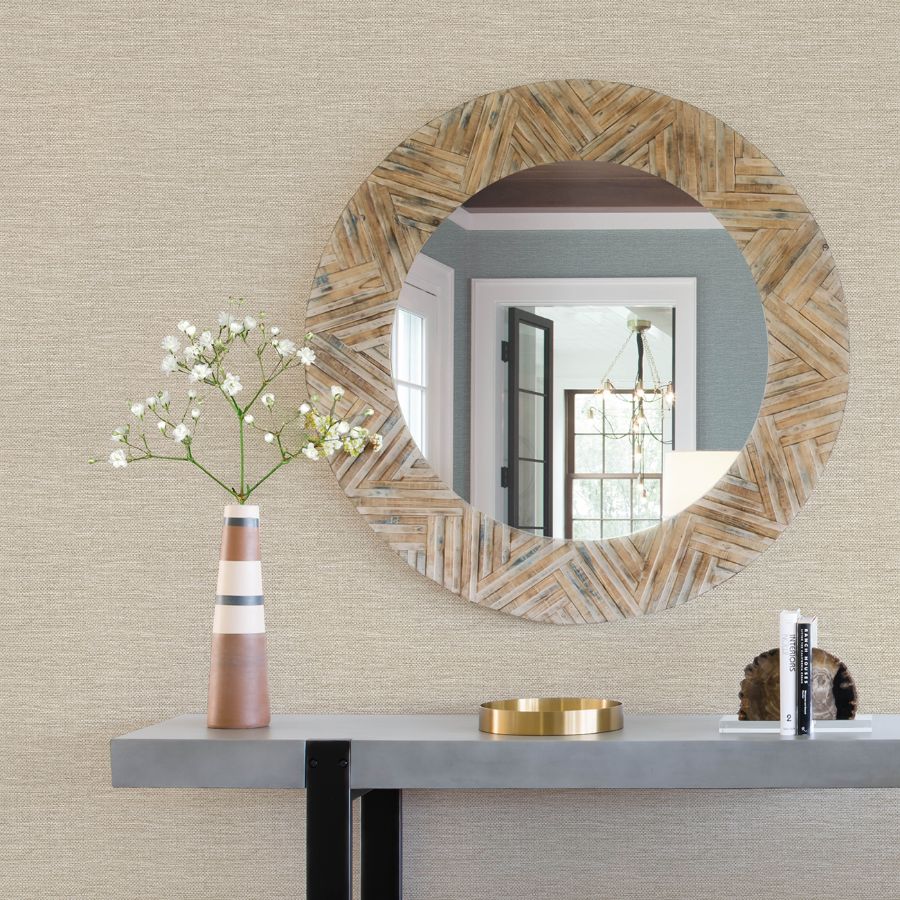 4172-27529 | Sea Salt, Malin Wheat Faux Grasscloth - A-Street Wallpaper