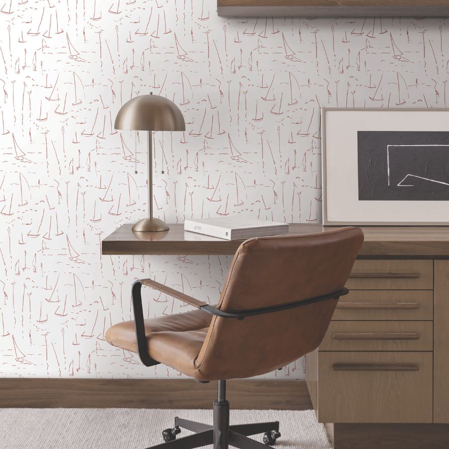 Zm2843 | Artisan Studio, Vermillion Coast Vermillion - York Wallpaper