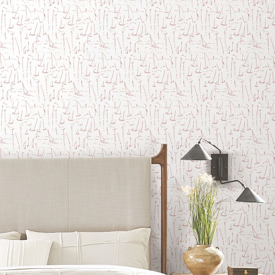 Zm2843 | Artisan Studio, Vermillion Coast Vermillion - York Wallpaper